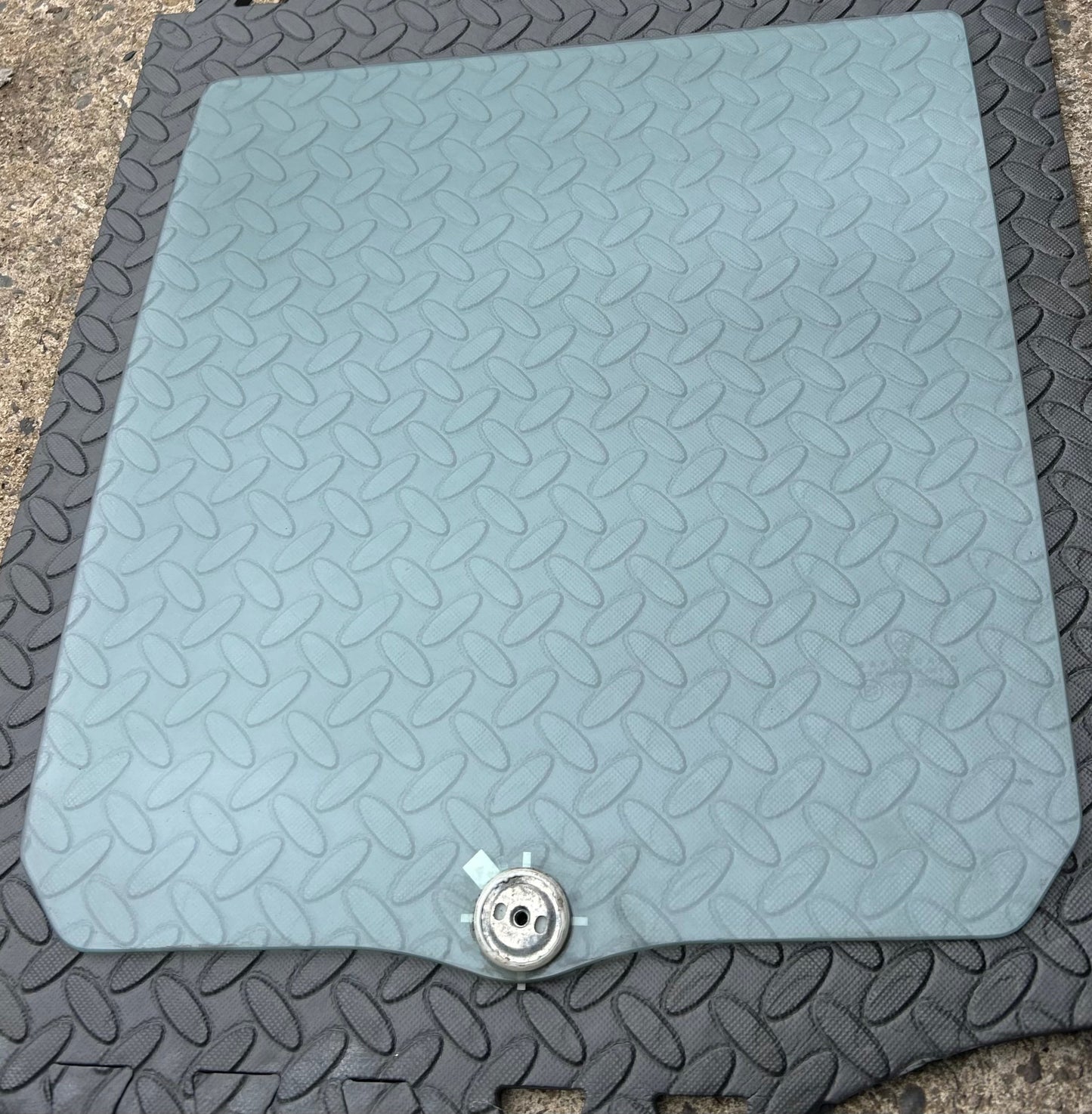 Passenger side rear door glass